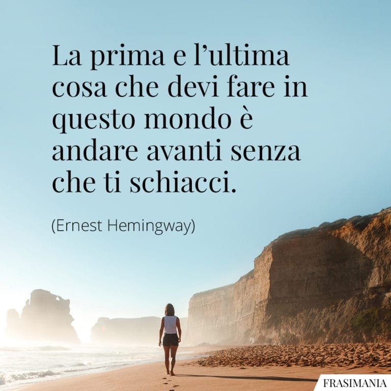 hemingway frase sull'andare in bicicletta