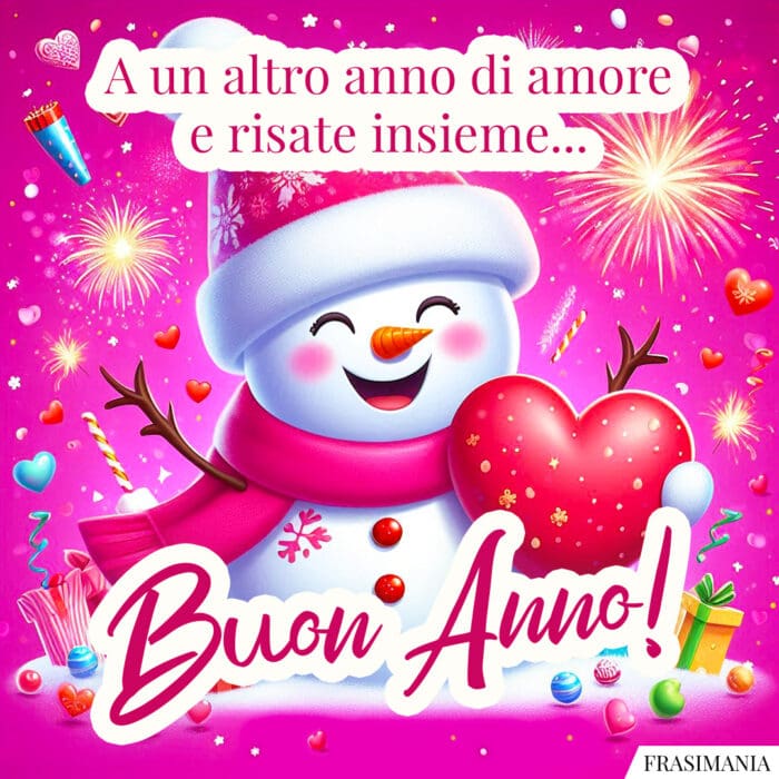 A un altro anno di amore e risate insieme… Buon Anno!