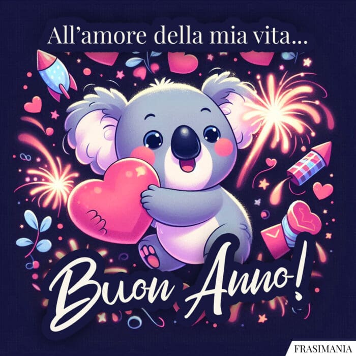 All’amore della mia vita… Buon Anno!