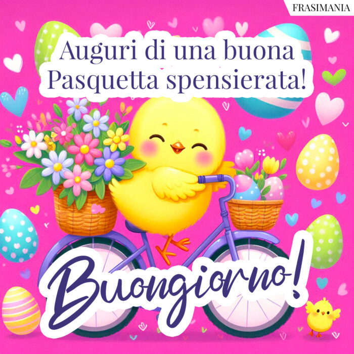 Auguri di una buona Pasquetta spensierata! Buongiorno!