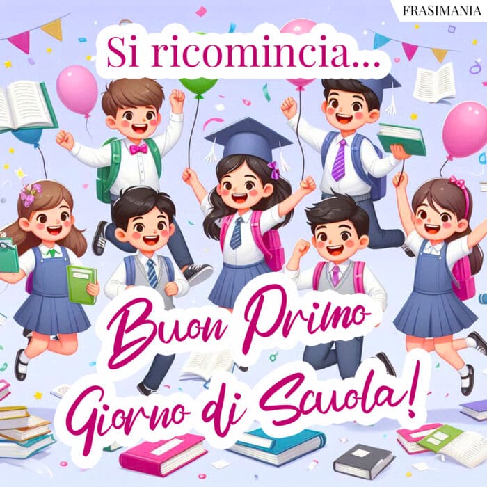 Si ricomincia… Buon Primo Giorno di Scuola!