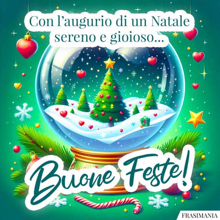 Con l’augurio di un Natale sereno e gioioso... Buone Feste!