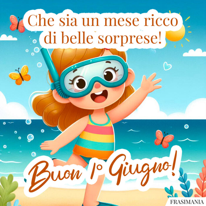 Che sia un mese ricco di belle sorprese! Buon 1° Giugno!