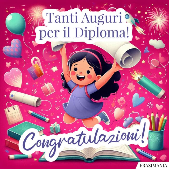 Tanti Auguri per il Diploma! Congratulazioni!