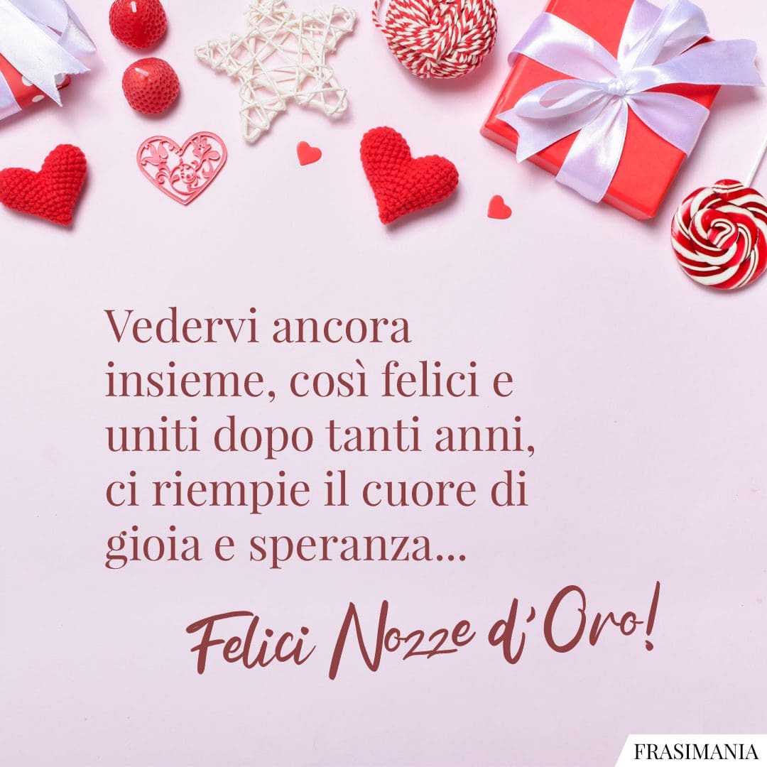 Frasi di Auguri per i 50 anni di Matrimonio (Nozze d’Oro): le 25 più belle