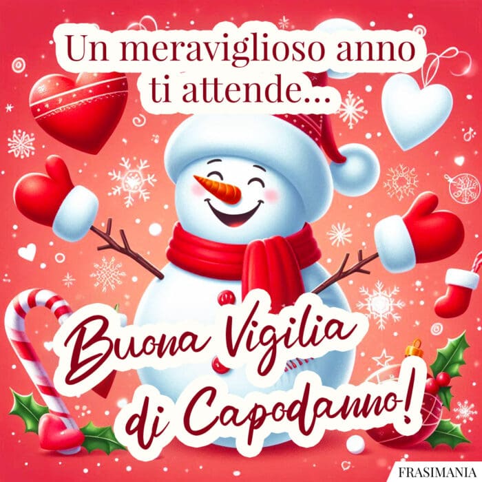 Un meraviglioso anno ti attende... Buona Vigilia di Capodanno!