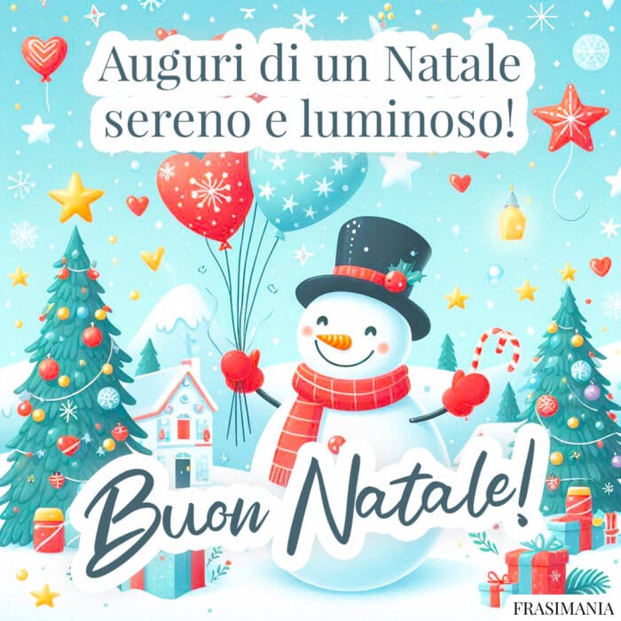 Auguri di un Natale sereno e luminoso! Buon Natale!