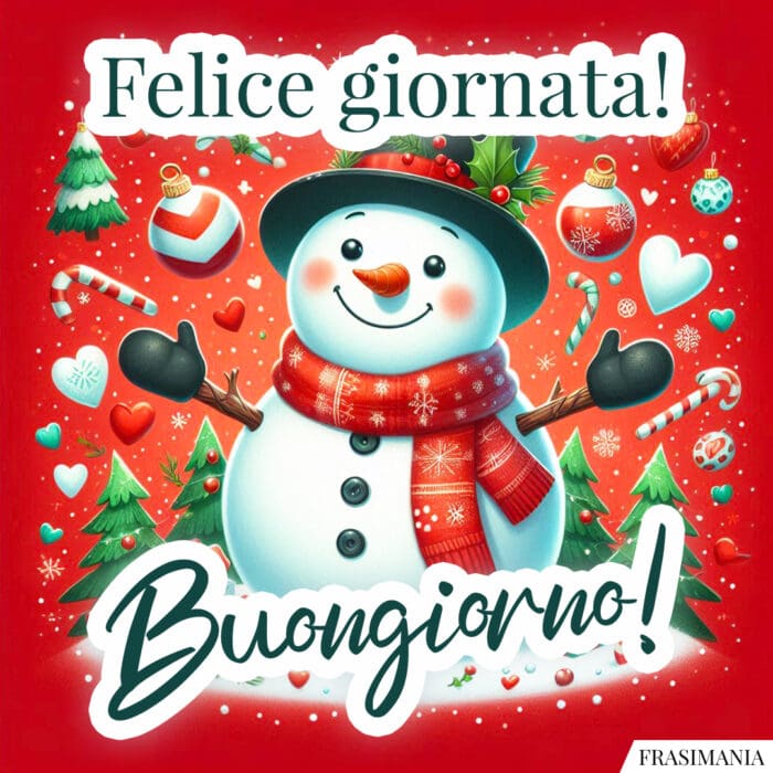 Felice giornata! Buongiorno!