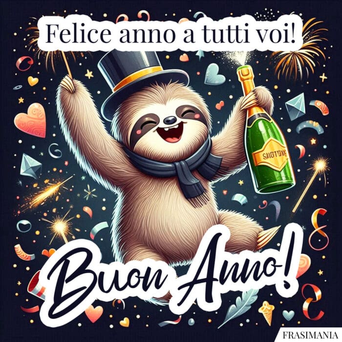 Felice anno a tutti voi! Buon Anno!