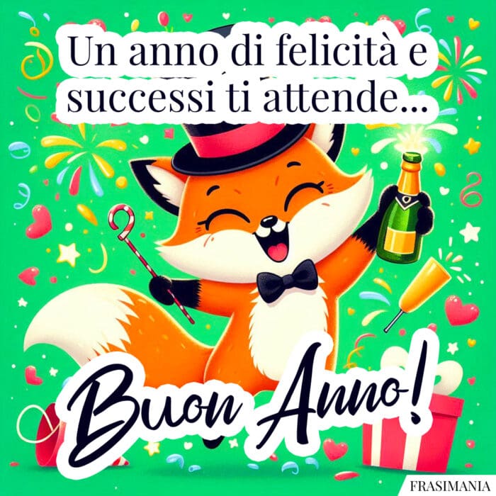 Un anno di felicità e successi ti attende… Buon Anno!