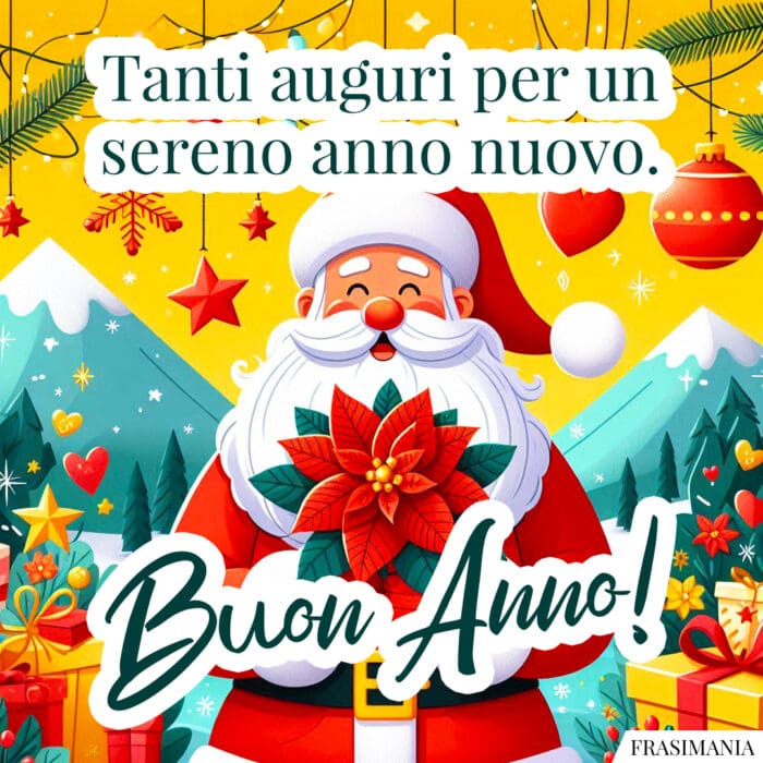 Tanti auguri per un sereno anno nuovo. Buon Anno!