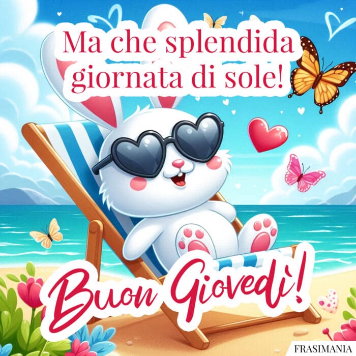 Ma che splendida giornata di sole! Buon Giovedì!