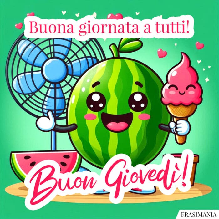 Buona giornata a tutti! Buon Giovedì!