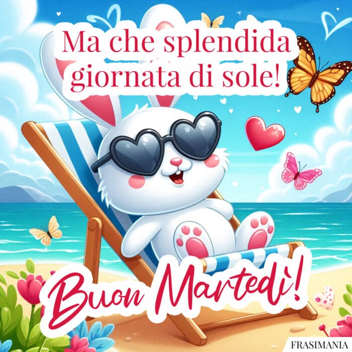 Ma che splendida giornata di sole! Buon Martedì!