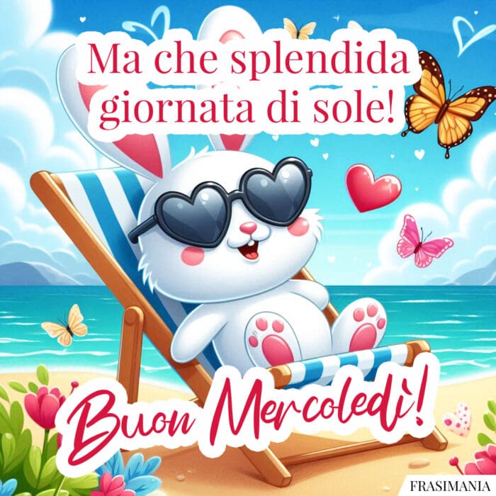 Ma che splendida giornata di sole! Buon Mercoledì!