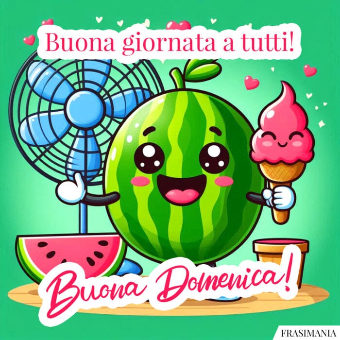 Buona giornata a tutti! Buona Domenica!