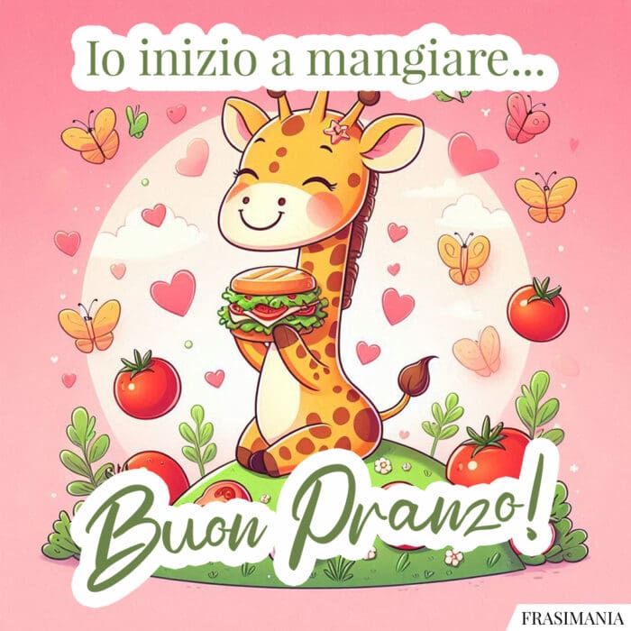 Io inizio a mangiare... Buon Pranzo!