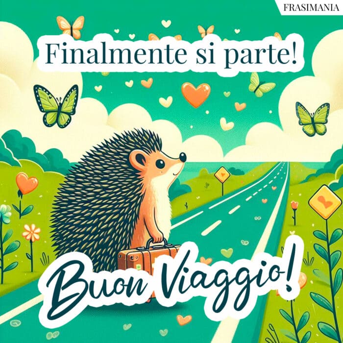 Finalmente si parte! Buon Viaggio!