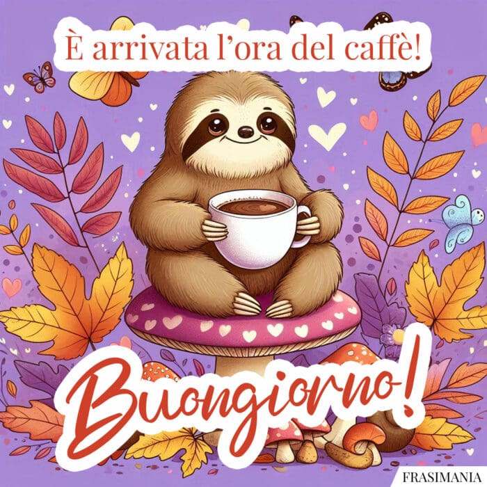 È arrivata l’ora del caffè! Buongiorno!