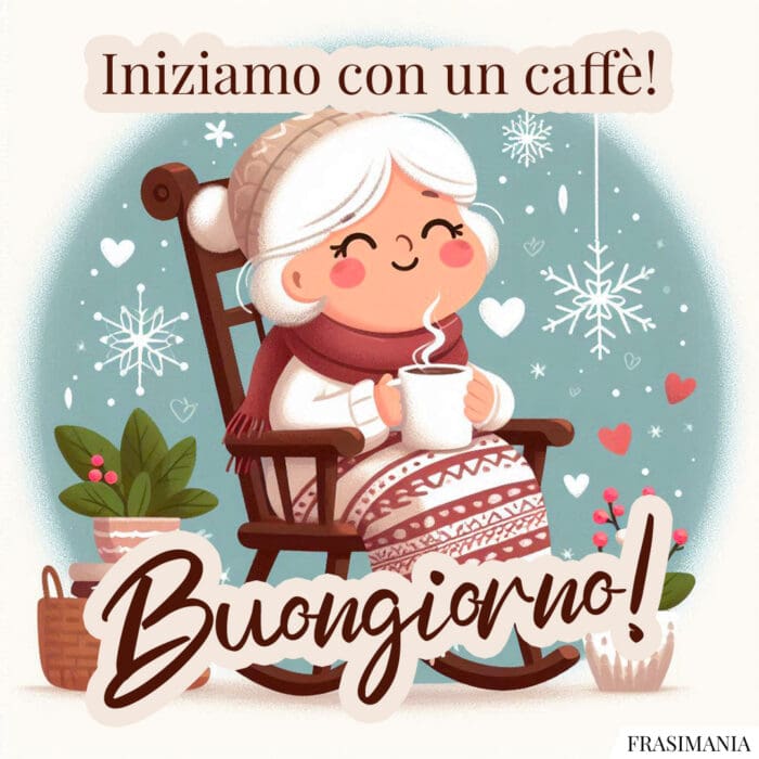 Iniziamo con un caffè! Buongiorno!