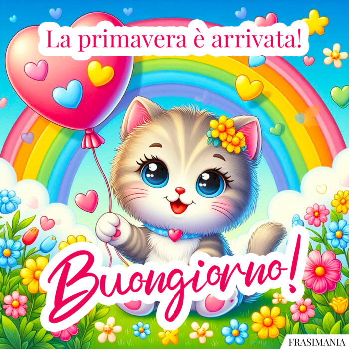 La primavera è arrivata! Buongiorno!