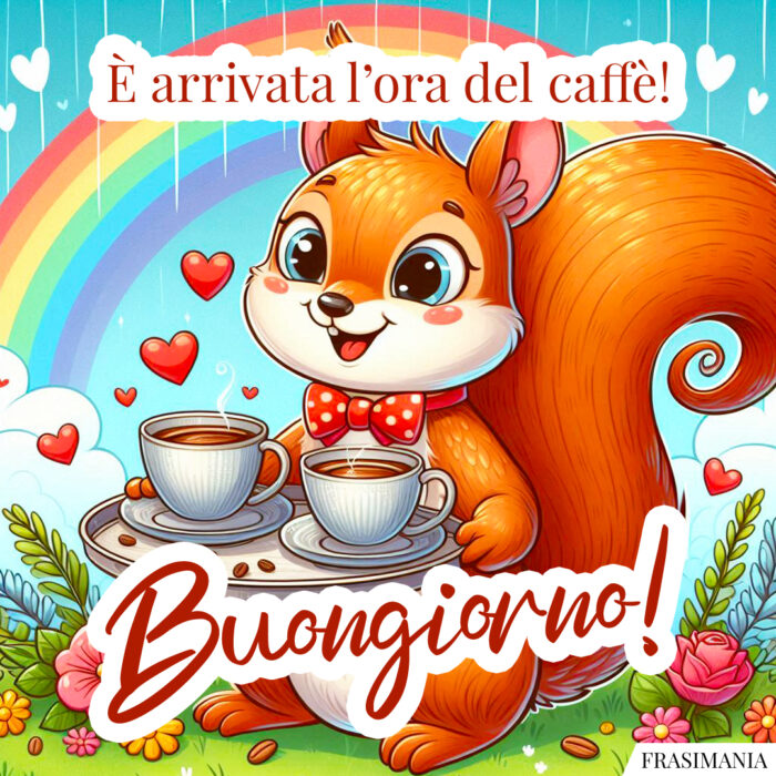 È arrivata l’ora del caffè! Buongiorno!