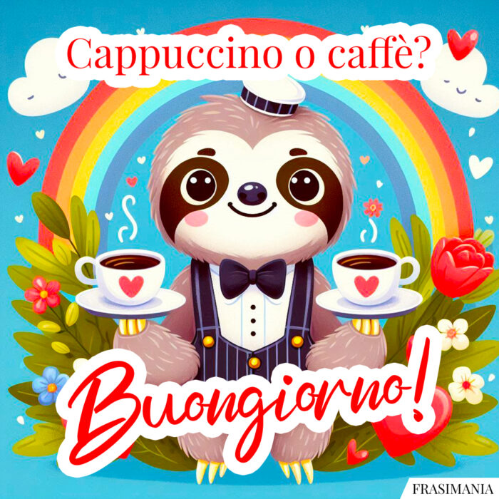 Cappuccino o caffè? Buongiorno!